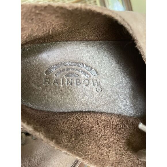 Rainbow  Men’s Leather Lace-Up Shoes Men’s M9 Natural Brown Moccasin Style main image 7